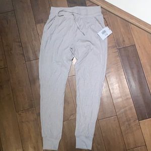 Zyia Gray Ribbed Joggers
